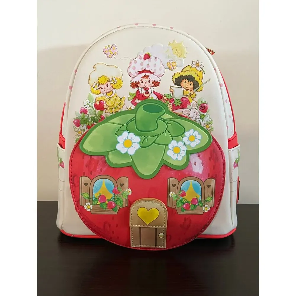 Loungefly Strawberry Shortcake Scented Mini Backpack Wallet Set